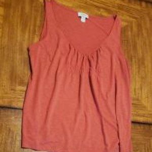 LOFT Blood Orange Tank Top